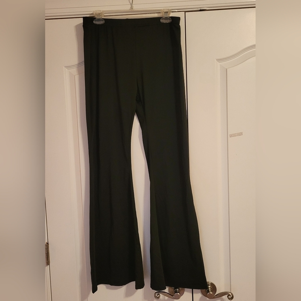 Black Stretch Flare Pants